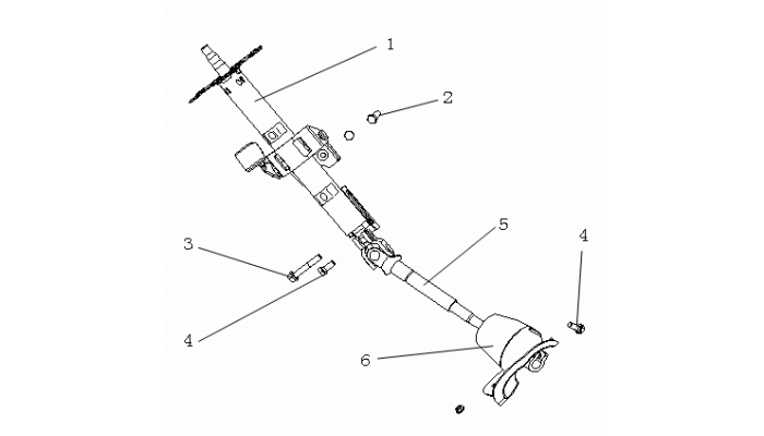 Рулевая колонка Geely MK