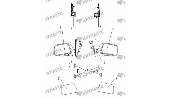 Зеркала Geely Vision (FC)